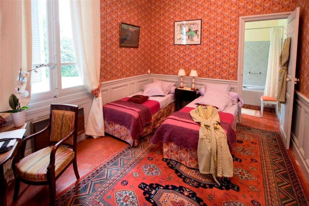 Chambre Lits Jumeaux Confort avec Vue sur Jardin